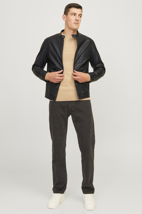 JJ Rebel jrebcaleb pu jacket noos